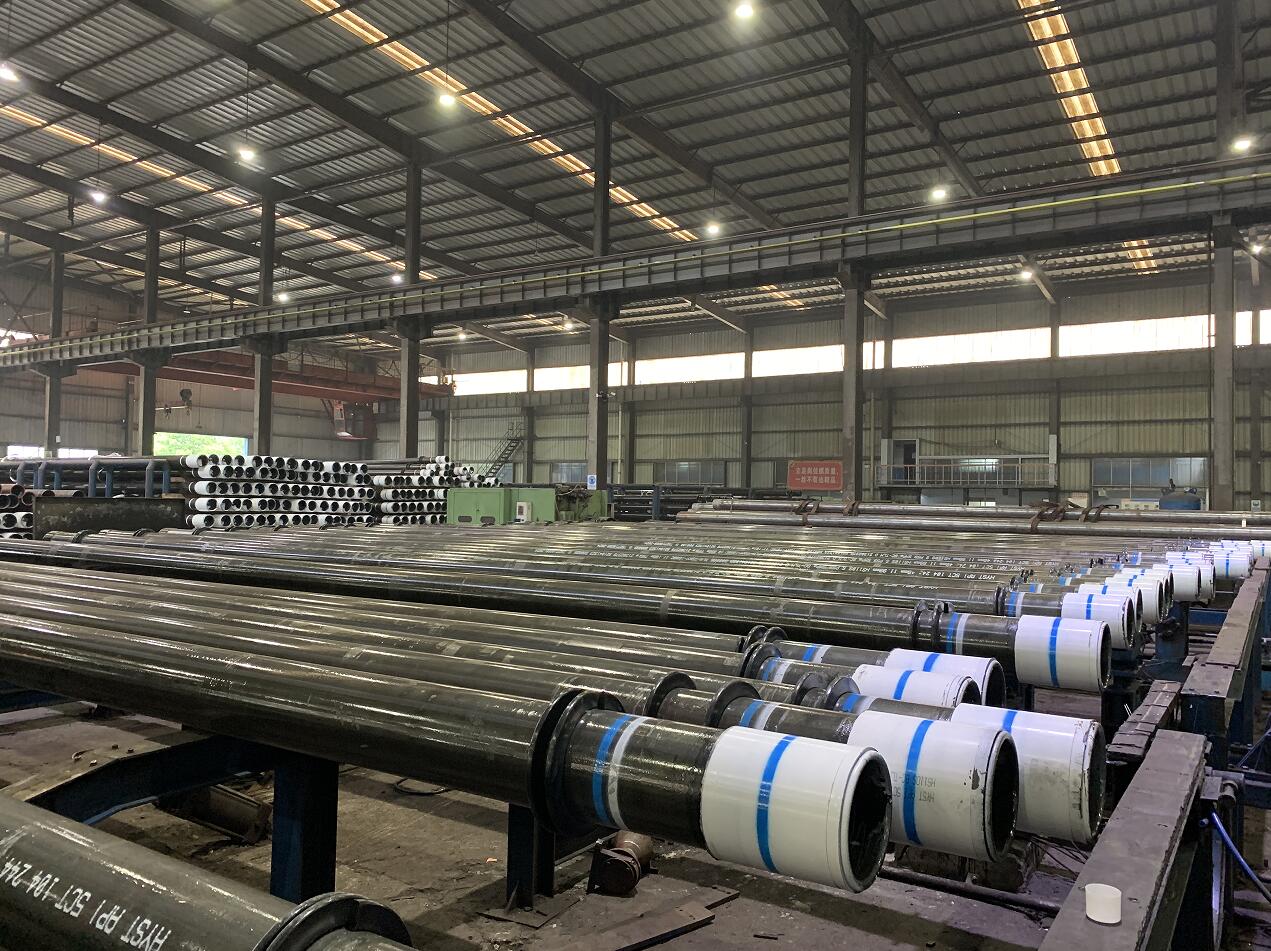 Steel pipe deep processing production line